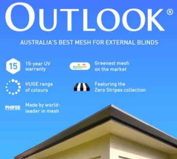 Outlook mesh blinds